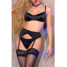 Chilirose Ensemble Soreya 4 Pièces Noir
